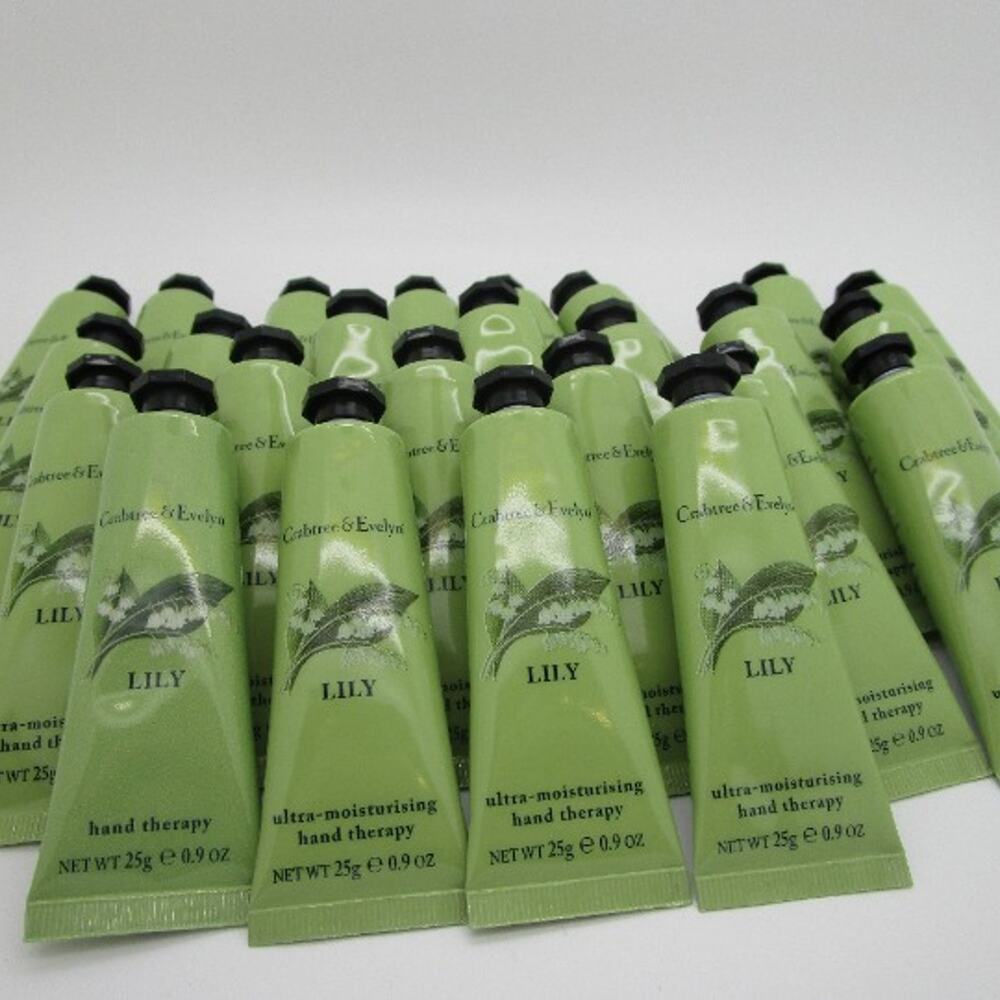 ORIGINAL Crabtree & Evelyn LILY Purse Sz Hand Therapy 0.9 oz - Lot of 25